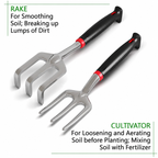 GreenHaus Gardening Complete Garden Tool Set with Carry Bag & Knee Pad