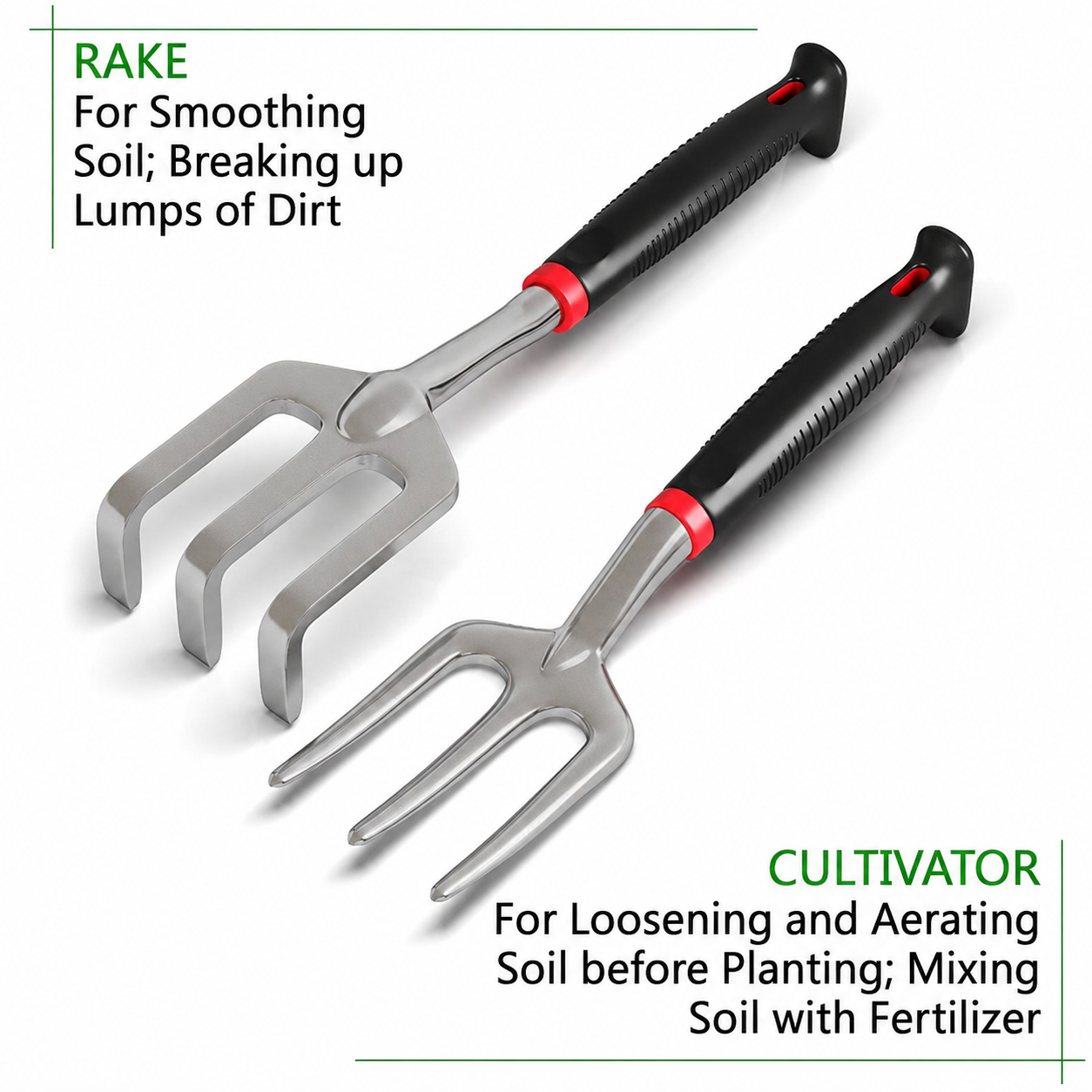 GreenHaus Gardening Complete Garden Tool Set with Carry Bag & Knee Pad