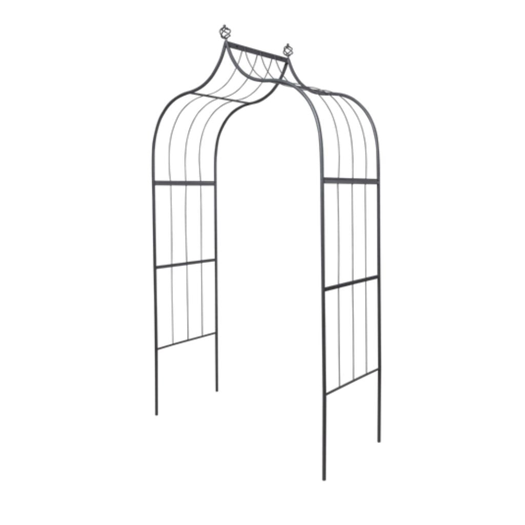 Greenhaus Gardening Metal Garden Arbor, Weather-Resistant Arch