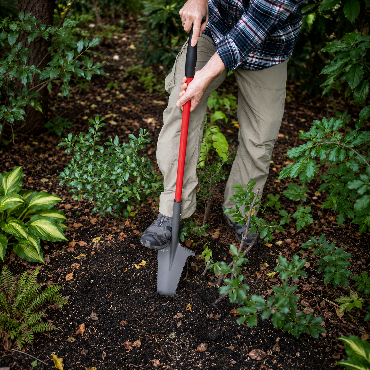 Greenhaus Gardening Garden Weeder Spade, Deep Digging Root Removal Tool