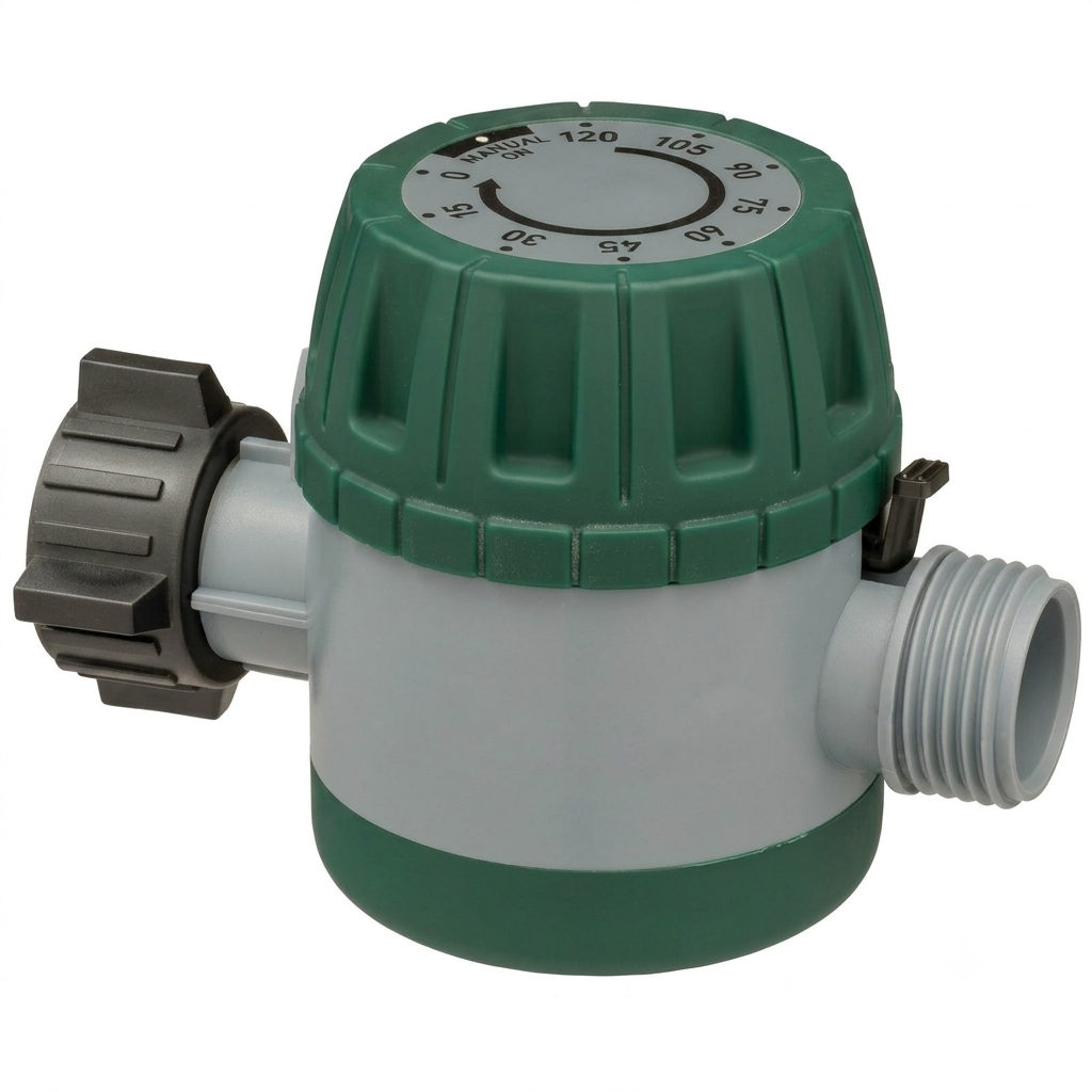 Greenhaus Gardening Mechanical Hose Water Timer with Adjustable Shut-Off Dial