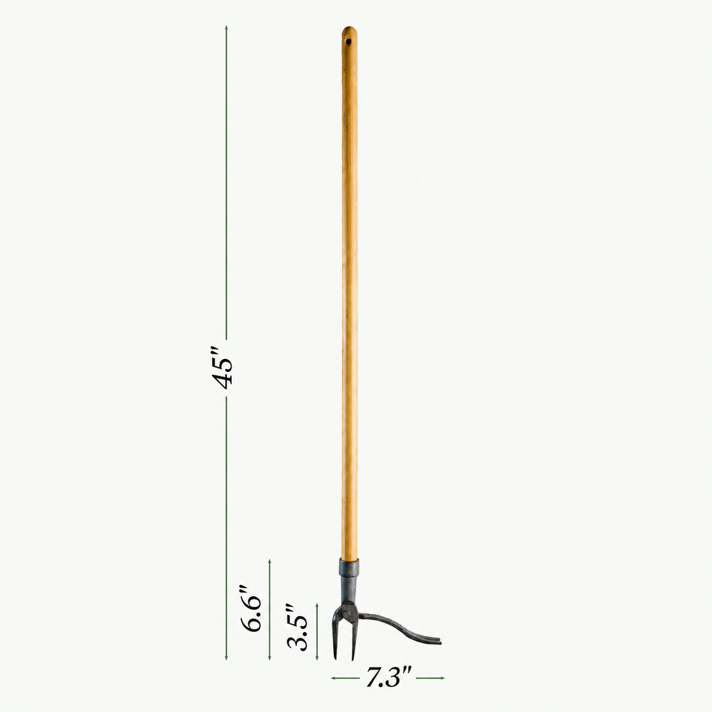 GreenHaus Gardening Professional Garden Weeding Tool for Tough Soil