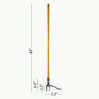 GreenHaus Gardening Professional Garden Weeding Tool for Tough Soil