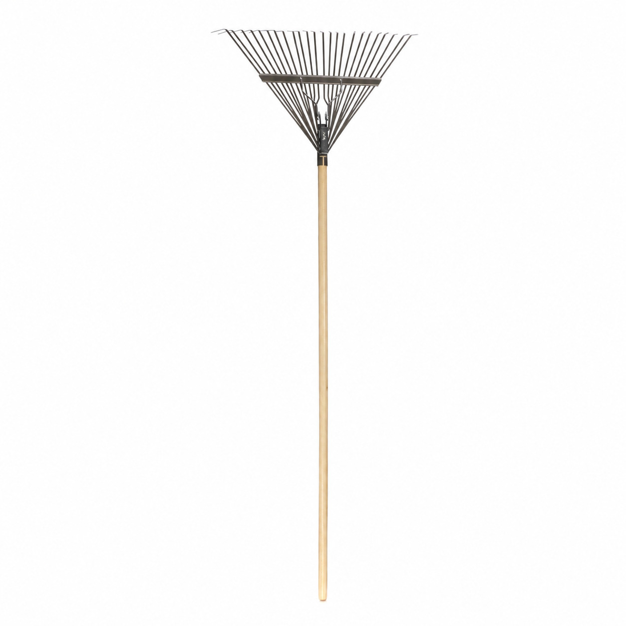 Greenhaus Gardening 24-Tine Leaf Rake with Hardwood Handle