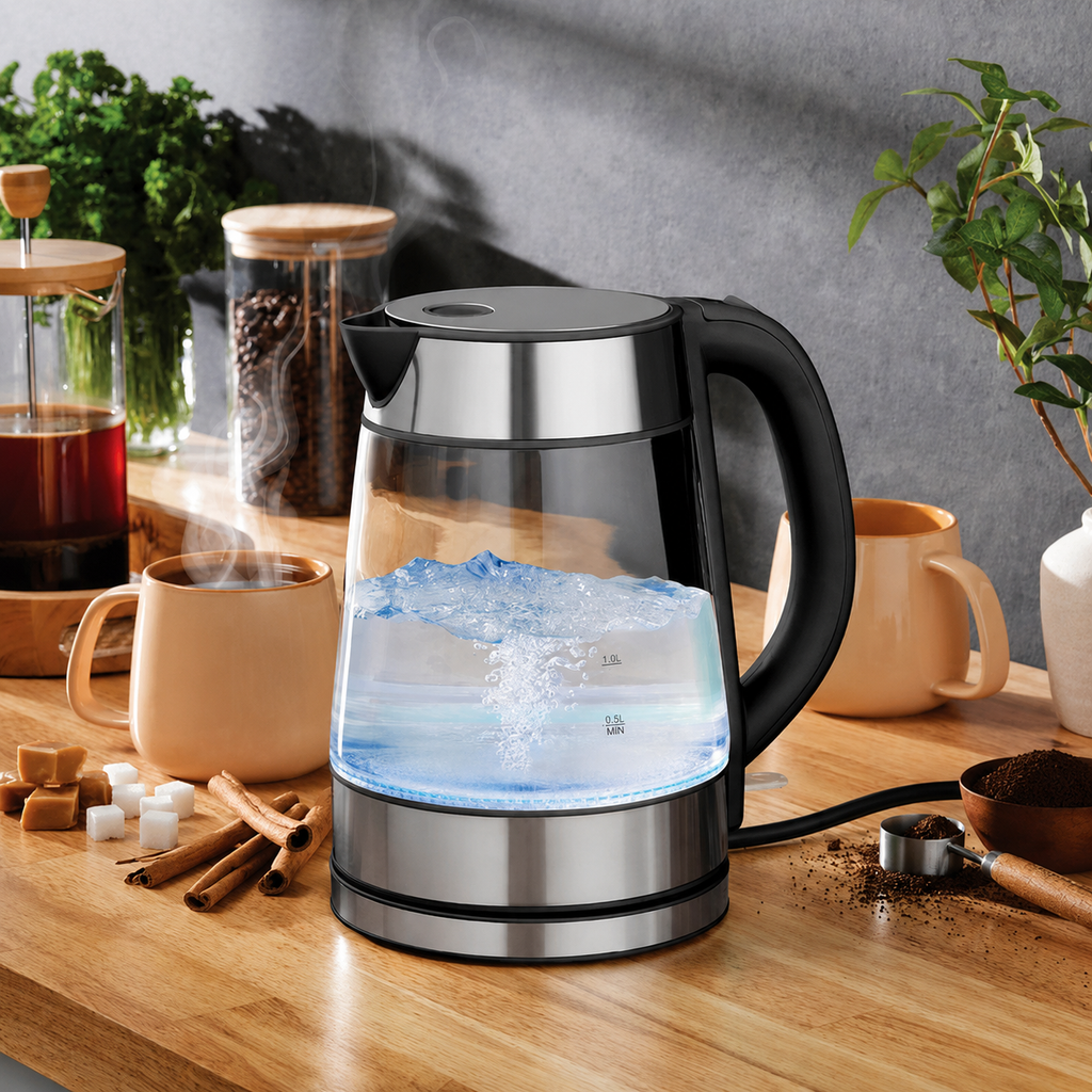 Greenhaus Gardening 1.7L Electric Kettle with Fast Boil and LED Light