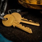 Greenhaus Gardening Folding Key Knife — Small Brass Utility Cutter