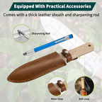 Greenhaus Gardening Garden Digging Knife, Serrated Blade with Measuring Scale