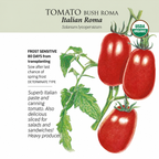 Greenhaus Gardening Tomato Seeds Bush Roma for Vegetable Garden Planting