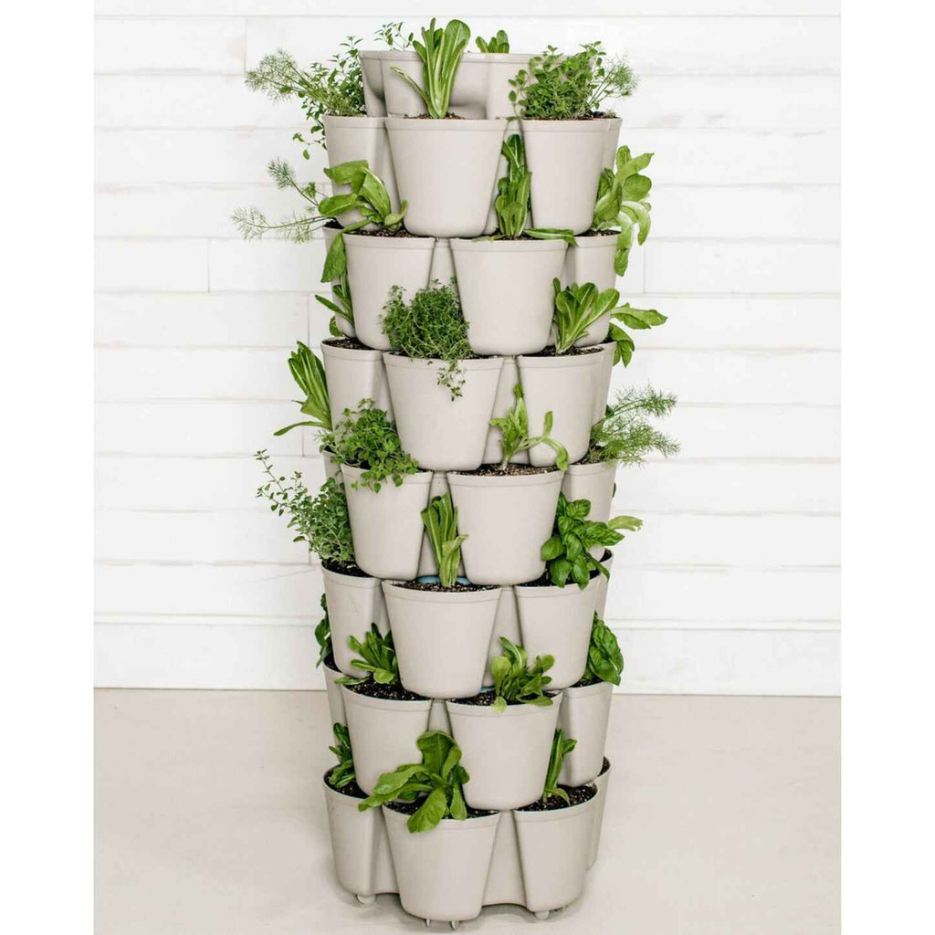 Greenhaus Gardening Vertical Planter 7-Tier Planter for Herbs Vegetables and Flowers