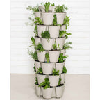 Greenhaus Gardening Vertical Planter 7-Tier Planter for Herbs Vegetables and Flowers