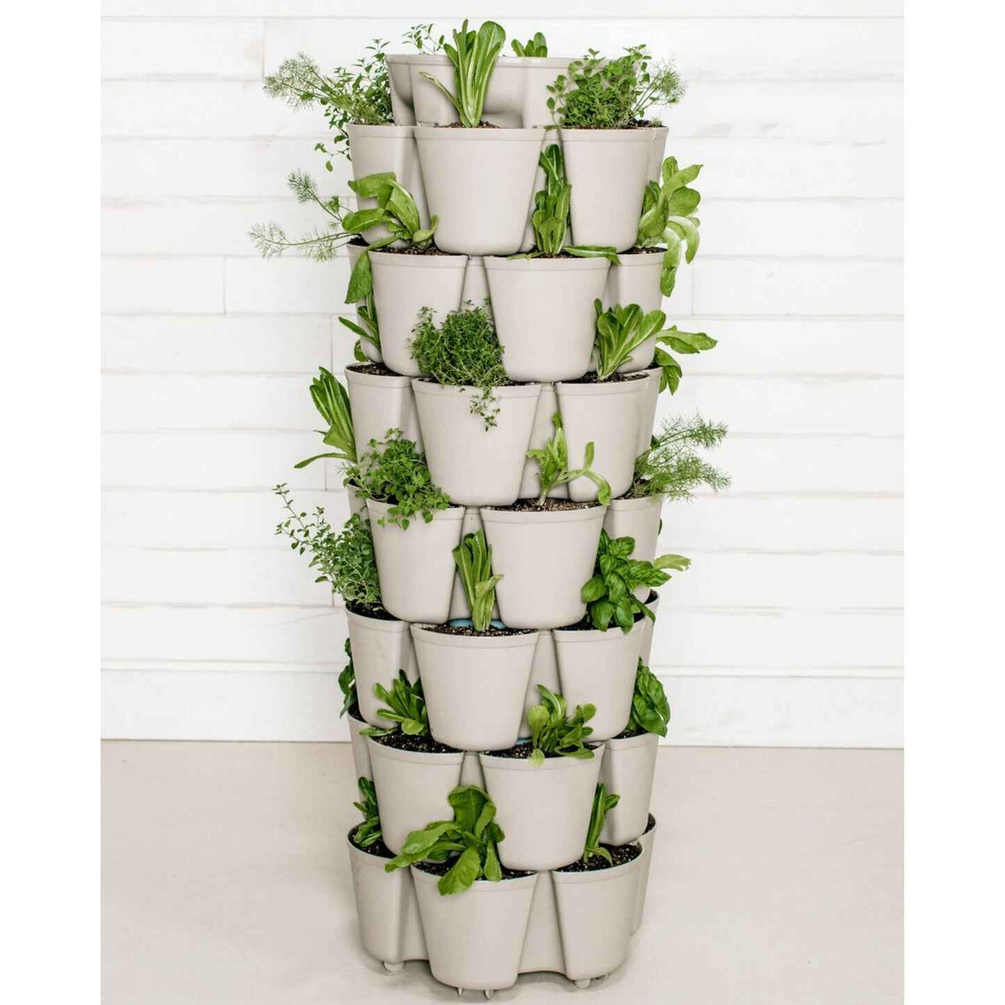 Greenhaus Gardening Vertical Planter 7-Tier Planter for Herbs Vegetables and Flowers