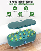 Greenhaus Gardening 16-Pod Indoor Plant Grower with Water Level Window