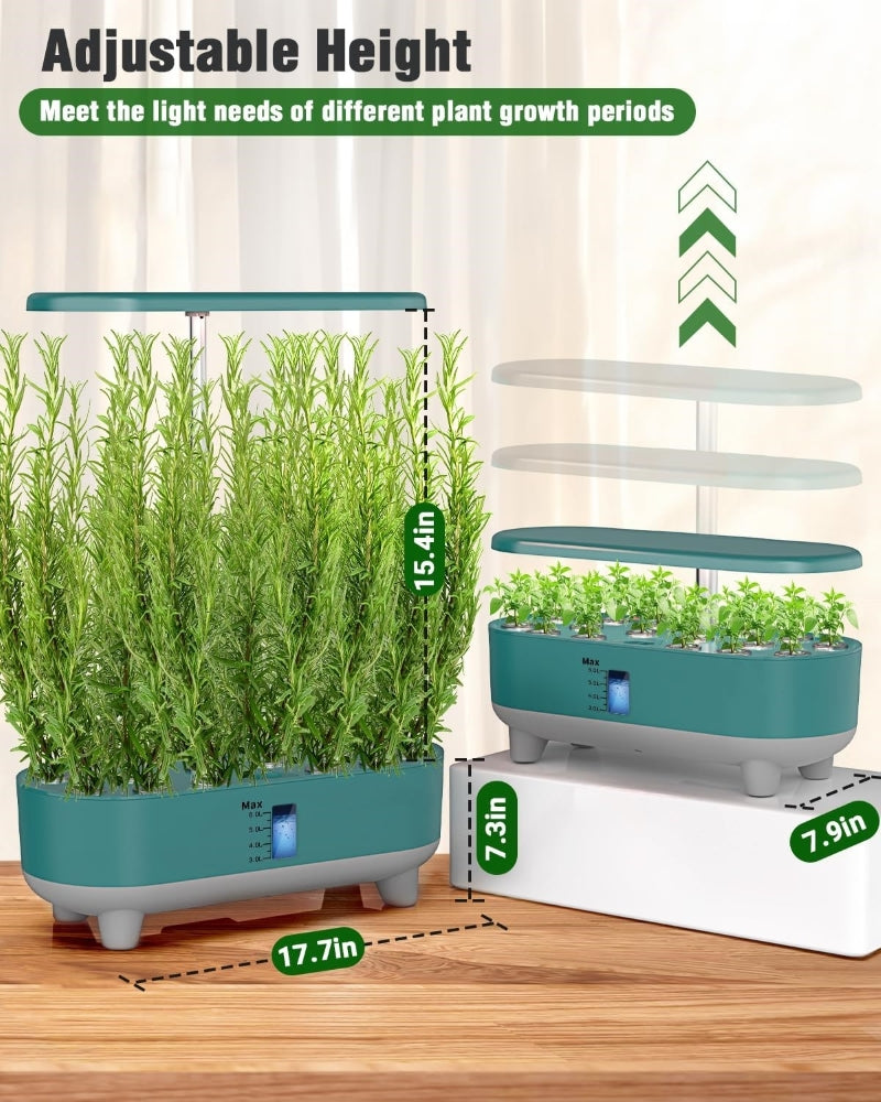 Greenhaus Gardening 16-Pod Indoor Plant Grower with Water Level Window
