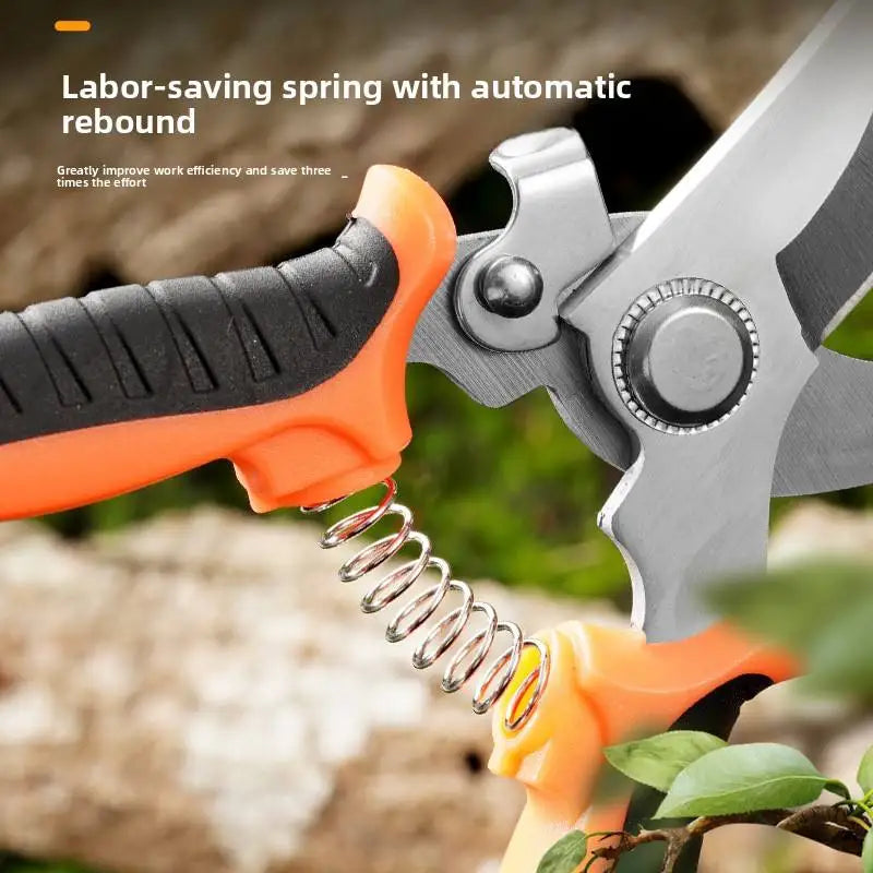 Greenhaus Gardening 4-Piece Garden Pruning Tool Set with Grafting Pruner, Bypass Pruner and Harvest Shears
