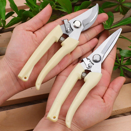 Greenhaus Gardening 2-Piece Garden Pruning Shears Set with Bypass and Straight Blade Clippers