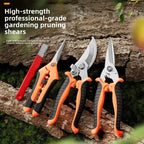 Greenhaus Gardening 4-Piece Garden Pruning Tool Set with Grafting Pruner, Bypass Pruner and Harvest Shears