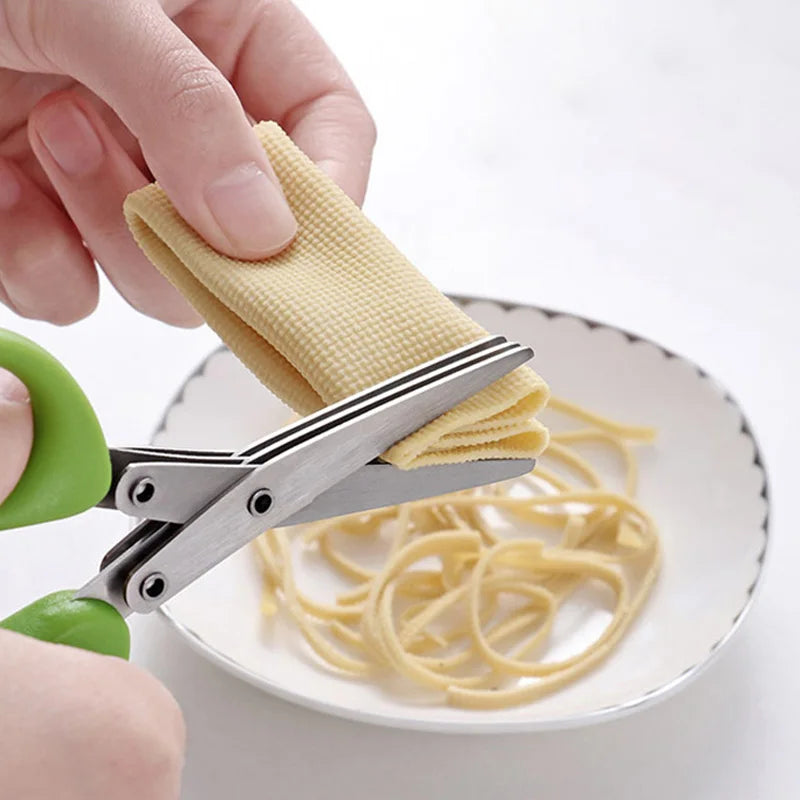 Greenhaus Gardening 3-Blade Herb Scissors for Fresh Herbs, Lettuce and Green Onions