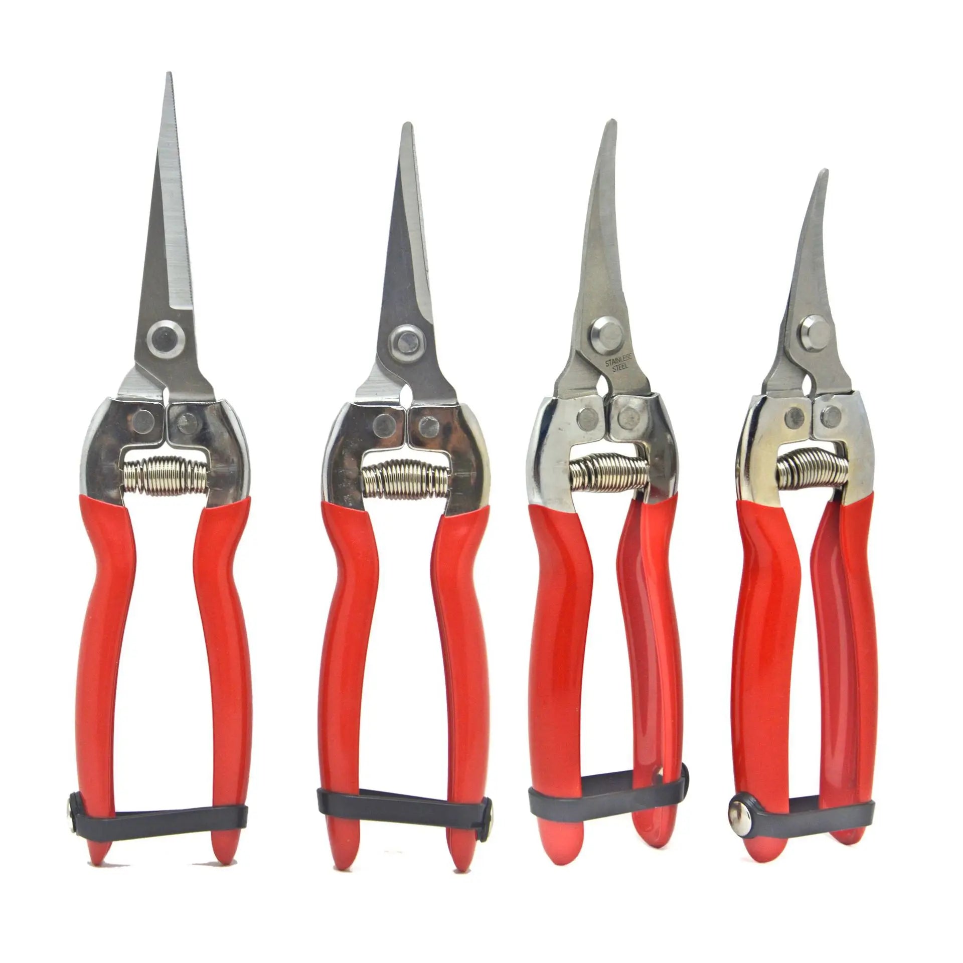 Greenhaus Gardening Industrial Garden Snips for Flowers, Herbs and Fruit Harvesting with Carbon Steel Blades