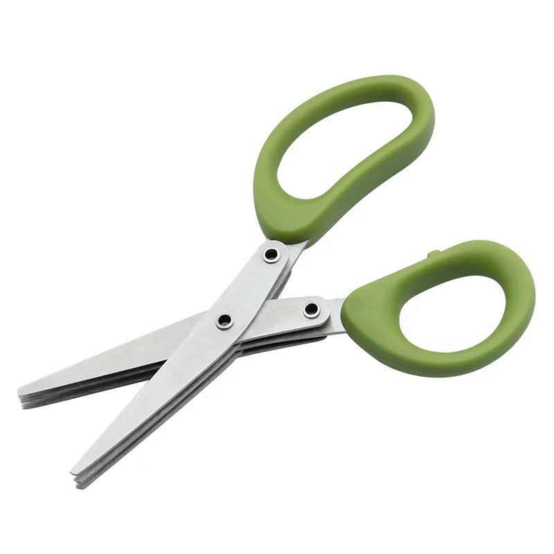 Greenhaus Gardening 3-Blade Herb Scissors for Fresh Herbs, Lettuce and Green Onions