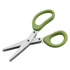 Greenhaus Gardening 3-Blade Herb Scissors for Fresh Herbs, Lettuce and Green Onions