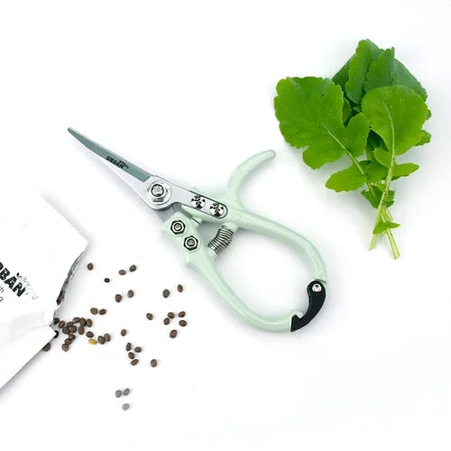 Greenhaus Gardening Aluminum Garden Snips for Herbs, Flowers and Precision Trimming