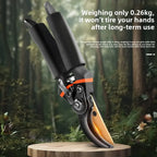 Greenhaus Gardening Professional Ratchet Garden Pruners for Branches and Fruit Trees
