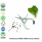 Greenhaus Gardening Aluminum Garden Snips for Herbs, Flowers and Precision Trimming