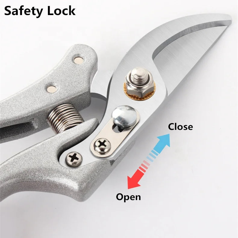 Greenhaus Gardening Professional SK5 Steel Bypass Pruning Shears with Heavy-Duty Metal Handles