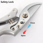Greenhaus Gardening Professional SK5 Steel Bypass Pruning Shears with Heavy-Duty Metal Handles