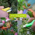 Greenhaus Gardening Pen-Style Garden Snips with Protective Cap for Herbs, Flowers and Precision Trimming