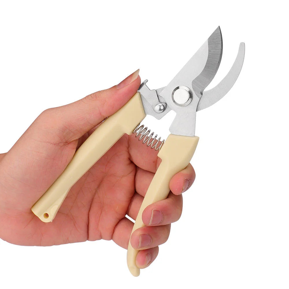 Greenhaus Gardening 2-Piece Garden Pruning Shears Set with Bypass and Straight Blade Clippers