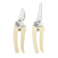 Greenhaus Gardening 2-Piece Garden Pruning Shears Set with Bypass and Straight Blade Clippers