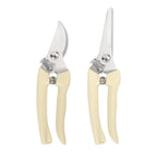 Greenhaus Gardening 2-Piece Garden Pruning Shears Set with Bypass and Straight Blade Clippers