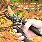 Greenhaus Gardening Professional Ratchet Garden Pruners for Branches and Fruit Trees