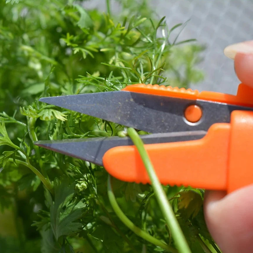 Greenhaus Gardening Pen-Style Garden Snips with Protective Cap for Herbs, Flowers and Precision Trimming