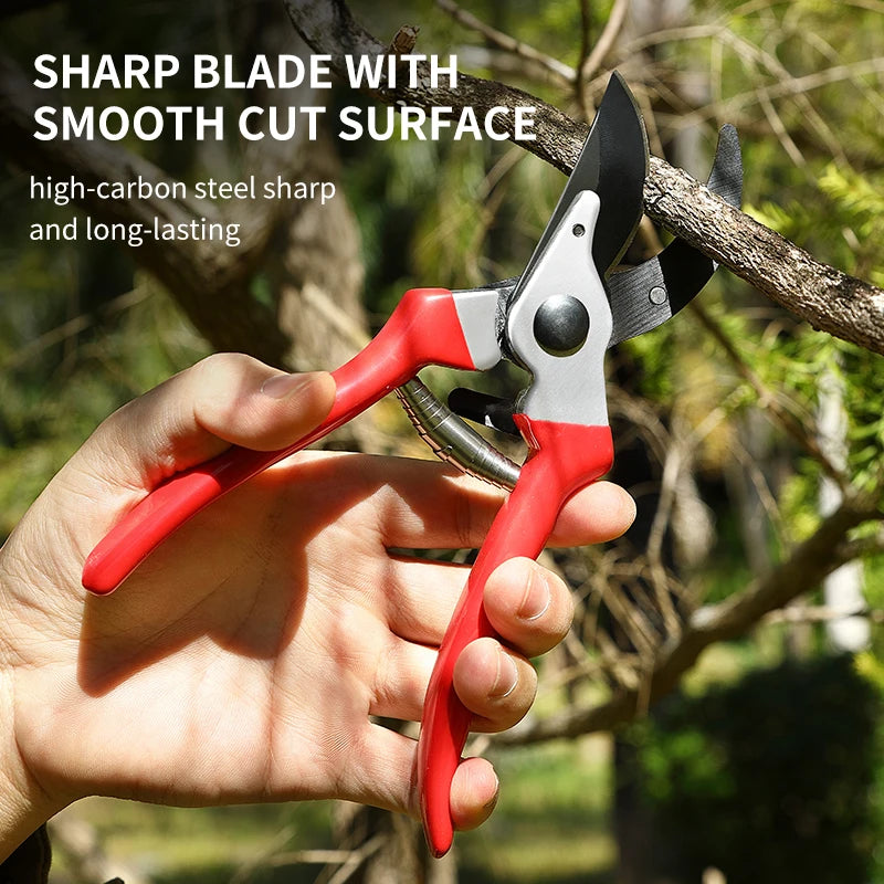 Greenhaus Gardening Industrial Grade Bypass Pruning Shears with Aluminum Alloy Handles