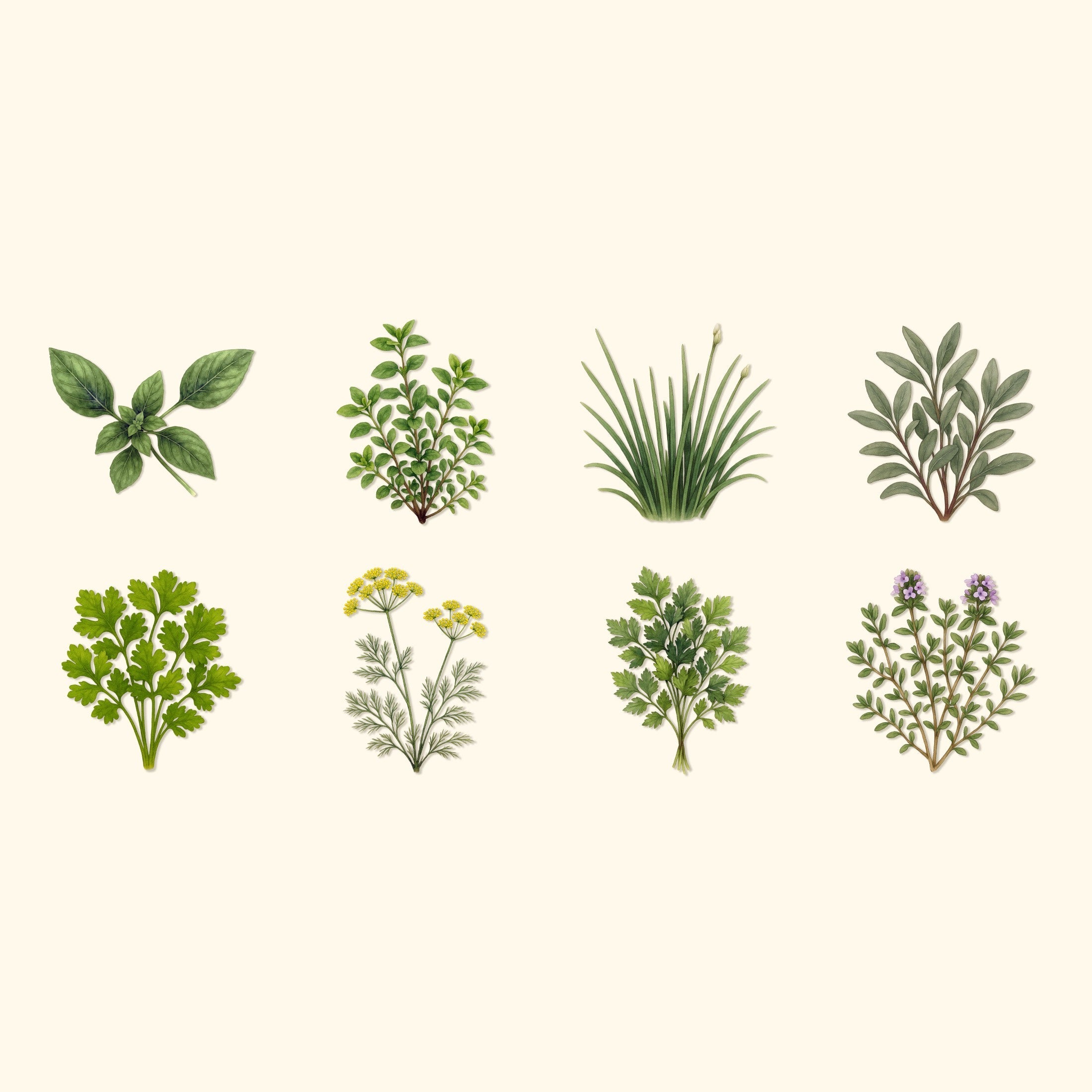 Greenhaus Gardening Herb Growing Kit, Heirloom Culinary Herb Seed Collection