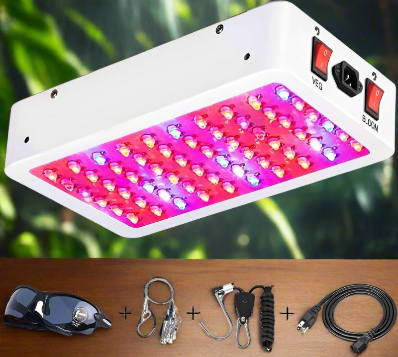 Greenhaus Gardening Full Spectrum Grow Light with UV & IR LEDs