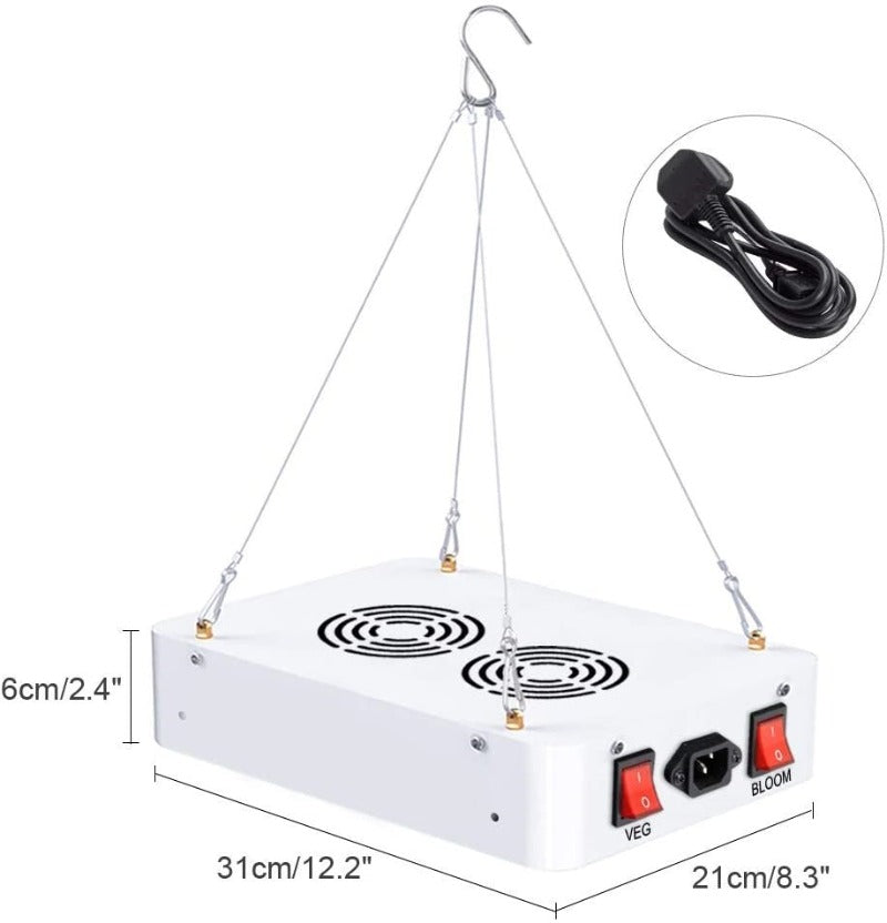 Greenhaus Gardening Full Spectrum Grow Light with UV & IR LEDs