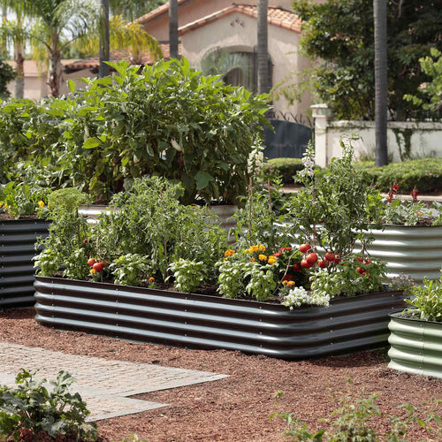 Greenhaus Gardening 15" Modular Metal Raised Garden Bed