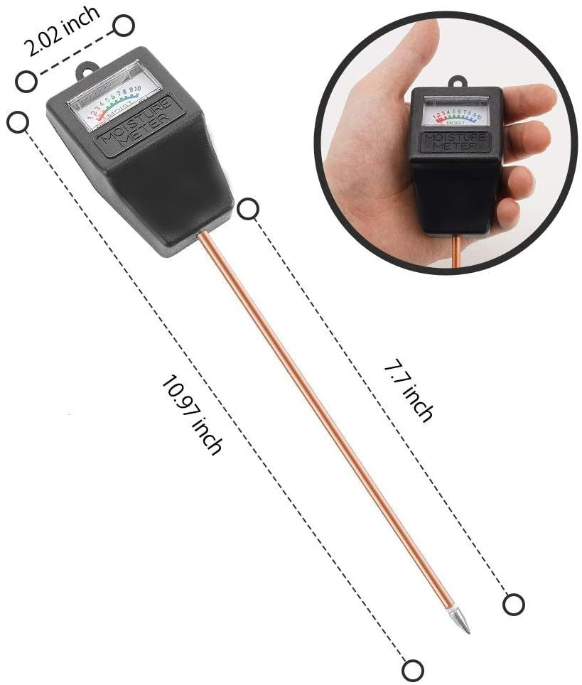 Greenhaus Gardening Soil Hygrometer Sensor for Gardens, Lawns & Potted Plants