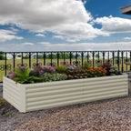 Greenhaus Gardening 8 × 4 ft Raised Garden Bed with Open Bottom