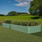 Greenhaus Gardening 2-Pack 8 × 4 × 2 ft Metal Raised Garden Beds