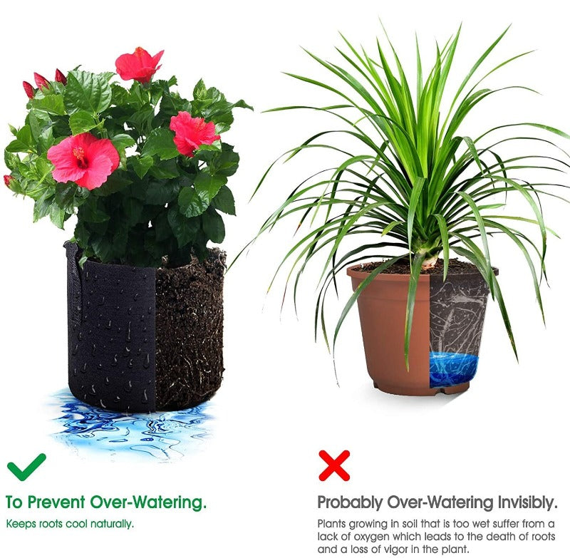 Greenhaus Gardening Premium Garden Grow Bags for Vegetables and Flowers