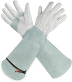 Greenhaus Gardening Adjustable Cuff Pruning Gloves for Yard Work