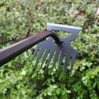Greenhaus Gardening 2-in-1 Weeding Hoe and Rake for Tough Soil