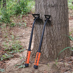 Greenhaus Gardening 2-in-1 Weeding Hoe and Rake for Tough Soil