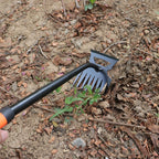 Greenhaus Gardening 2-in-1 Weeding Hoe and Rake for Tough Soil