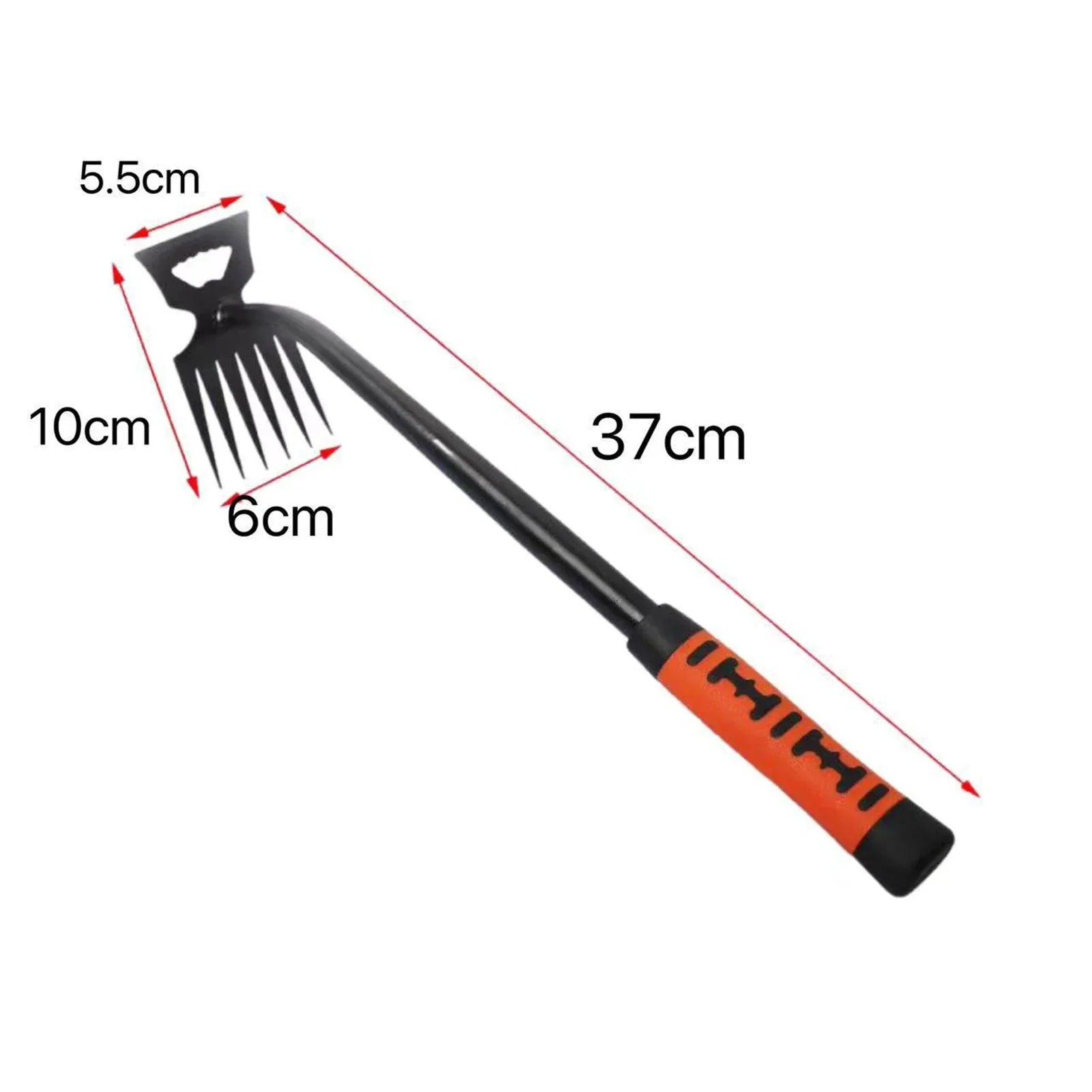 Greenhaus Gardening 2-in-1 Weeding Hoe and Rake for Tough Soil