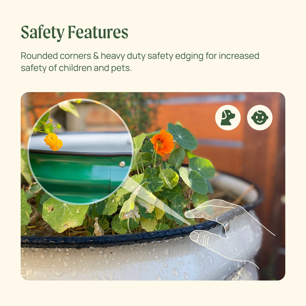 Greenhaus Gardening Large L-Shaped Raised Garden Bed for Corner Gardens